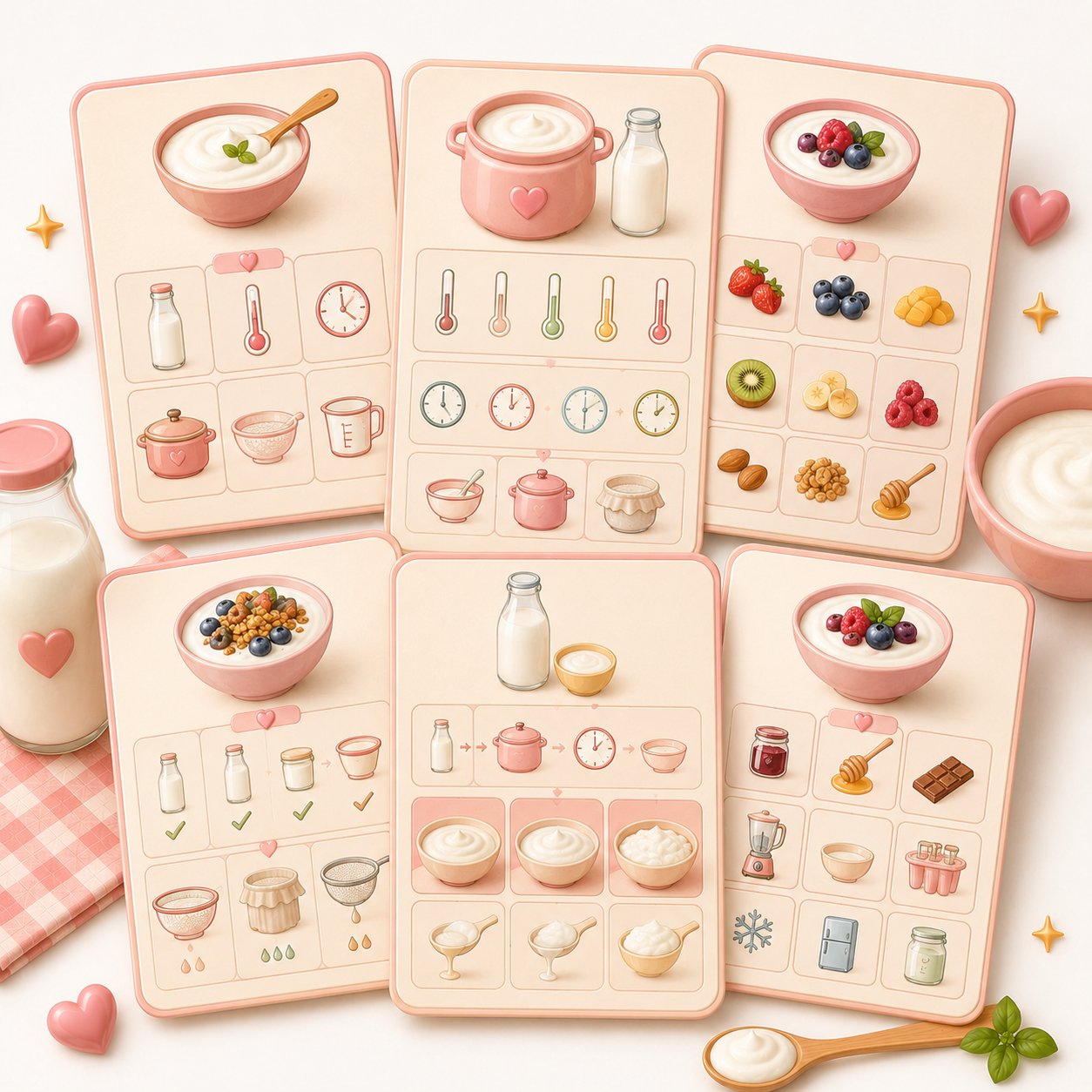 Yogurt Quick Reference Sheets
